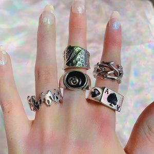 🕷 Grunge Ring Set 🕷